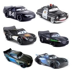 Cars 3 Disney Pixar Anime Figures Lightning McQueen Black Storm Jackson Metal Model Racing Car Toys Children's Gifts
