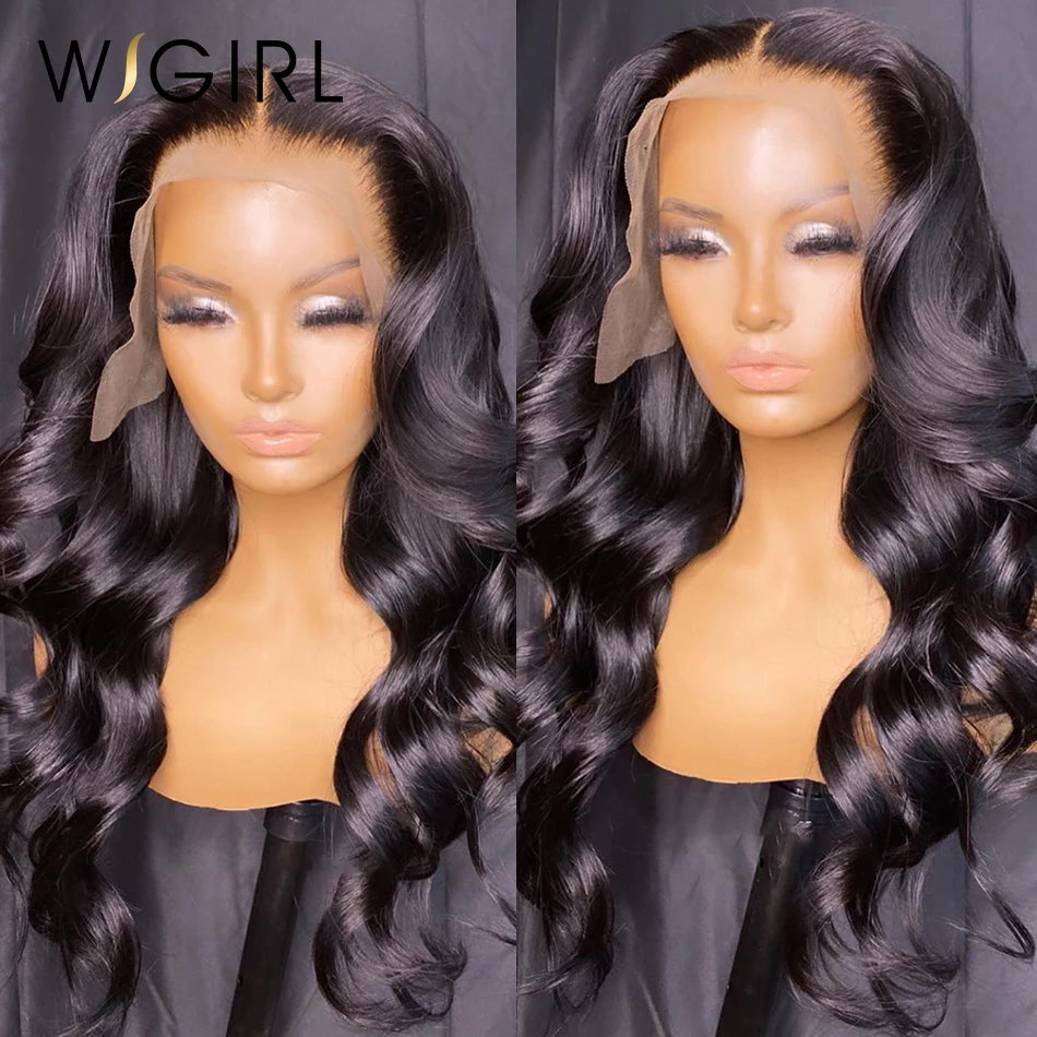 32 inch 13x6 Hd Body Wave Lace Front Human Hair Wigs 13x4 Lace Frontal Wig Water Wave Transparent Pre plucked Brazilian Remy Wig