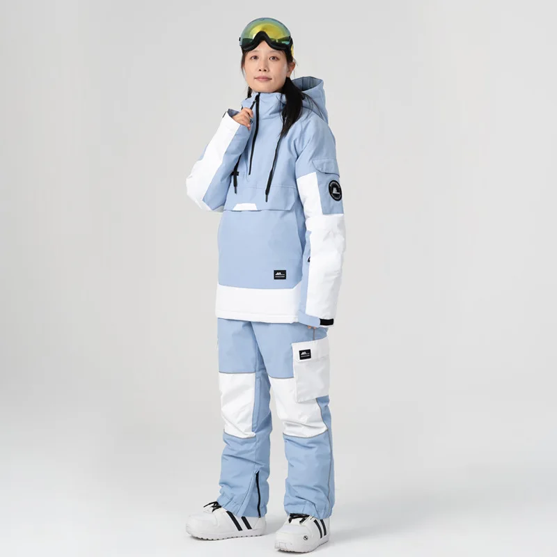 Terno de esqui quente e respirável para homens e mulheres, uniforme bloco de vento e neve,-30 ℃, uniforme de competição, inverno