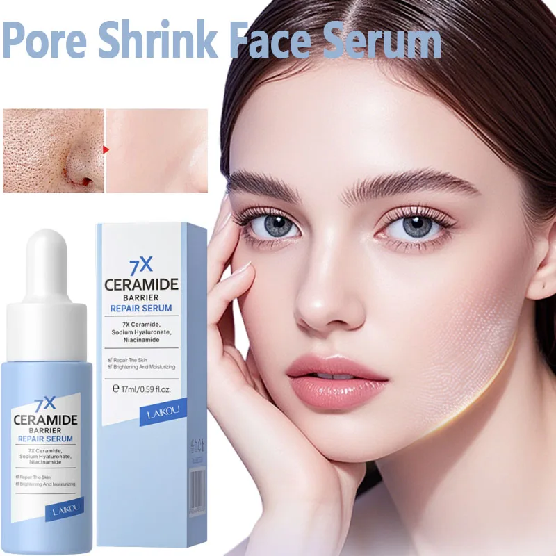 

Pore Shrink Face Serum Remove Blackheads Acne Acidity Oil Control Repair Essence Moisturizing Nourish Pores Firming Facial Care