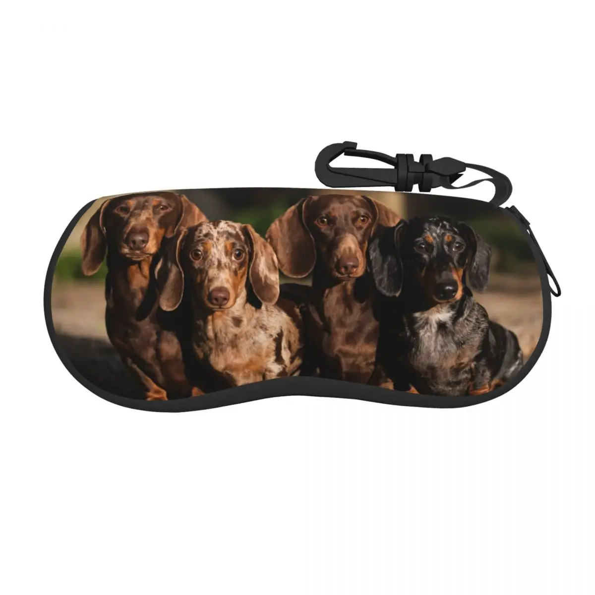 Dachshund Dog Glasses Case Men Women New Funny Pupy Sunglasses Storage Box Small Glasses Box