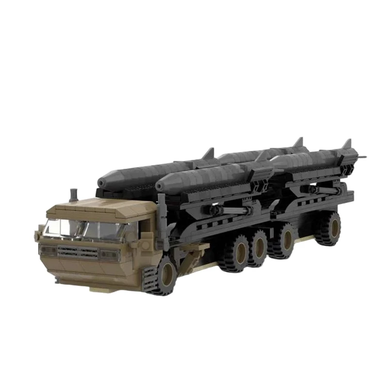 Missile Launcher Vehicle Model MOC Building Bricks War Equipment Modular Technology Gifts Holiday Assemble Toys Suit Display