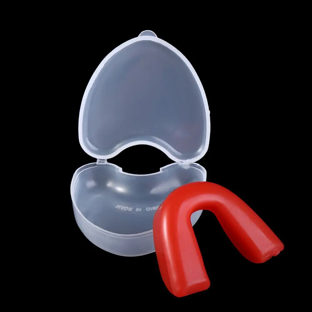 Durable Transparent Children Boxing Rugby Basketball With Plastic Case Box Sports Mouth Guard Adults Mouthguard Teeth Protector