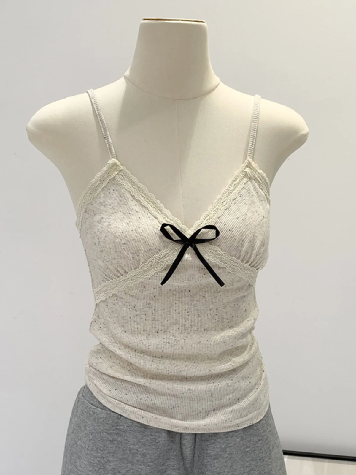 

Sexy Lace Trim Wrap Chest Vest ort Pure Desire Women's Inner Wear Silk Material Korean Sle Slim Fit Bal Butterf...