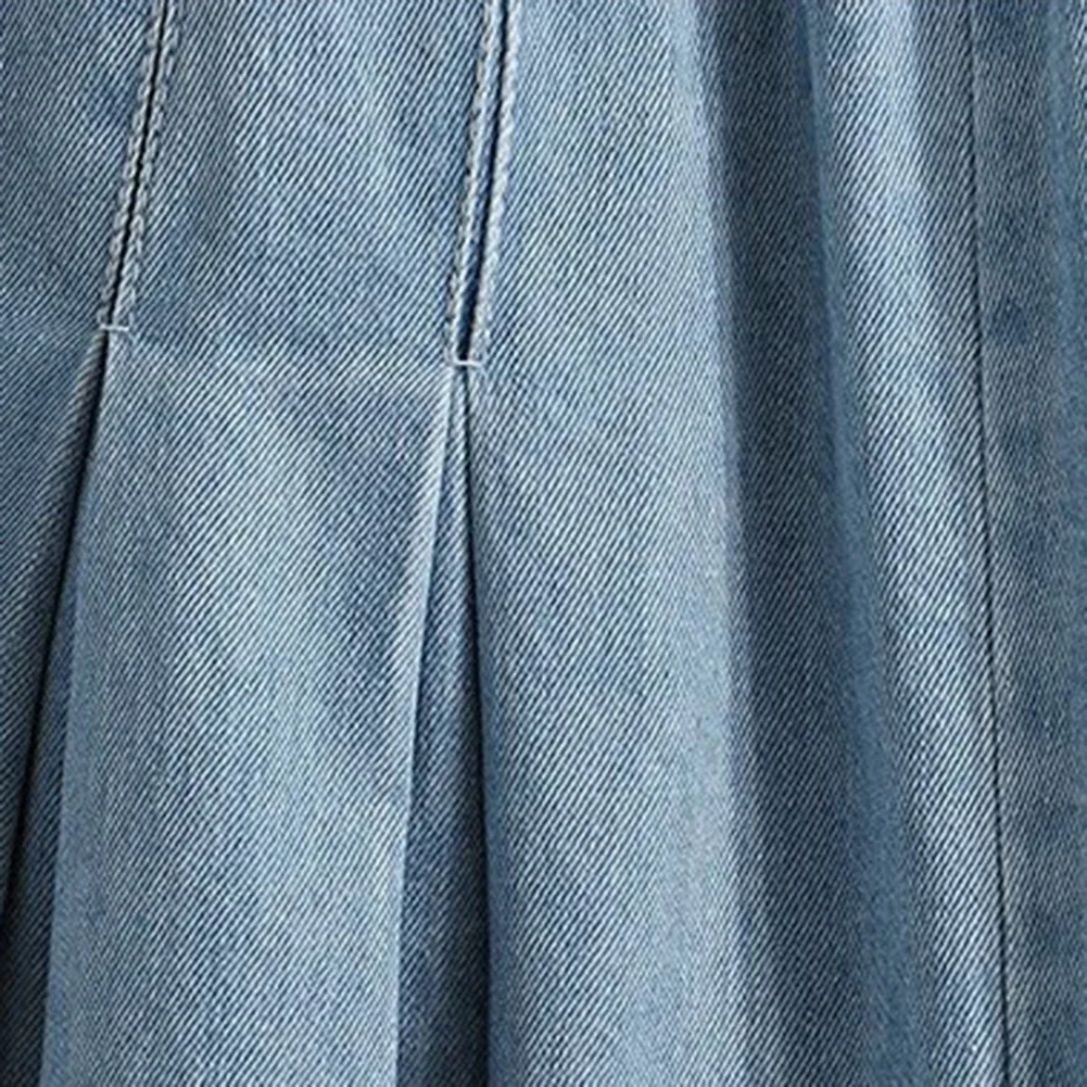 Diário casual wear roupas de férias calças de cintura alta feminino cor sólida shorts azul claro primavera verão outono