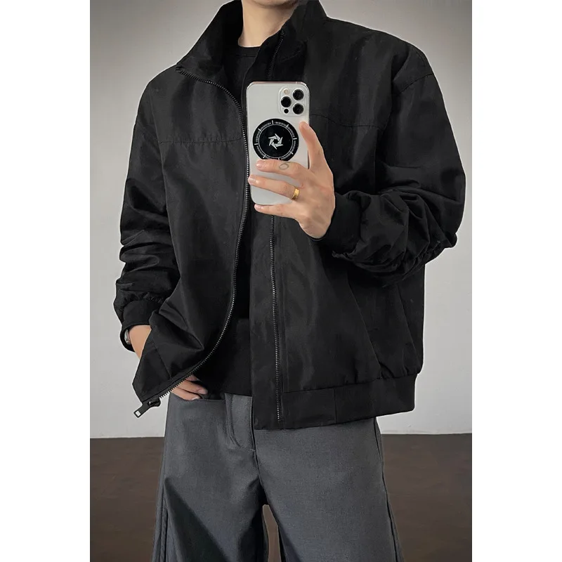 

Mens Jacket American Style Pilot Jacket Spring Autumn Stand Collar Workwear Bomber Jacket Flight Jacket Men Clothing Coats Men