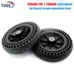 8 Inch 8X2 Solid Tyre with Plastic Hub 200x50 200x45-110 for Electric Scooter Wheelchair No Inflation Part  Whole Wheel Durable