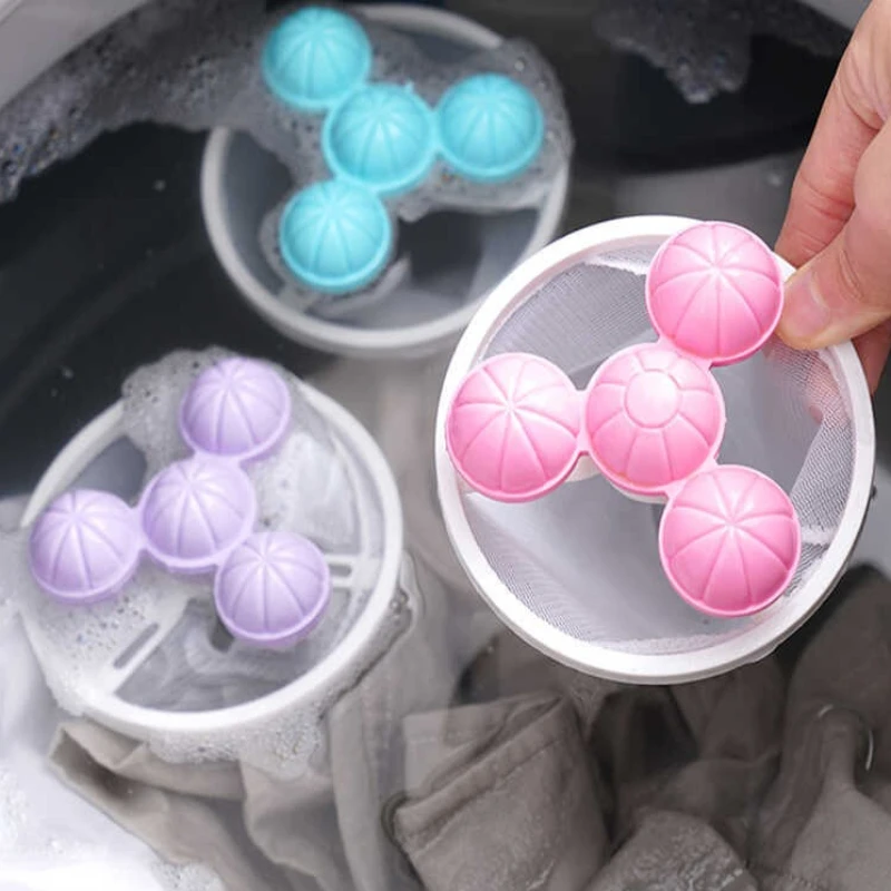 Washing Machine Hair Filter Mesh Bags, Reusable Floating Mesh Laundry Filter Bags, Washing Machine Lint Catcher for Laundry