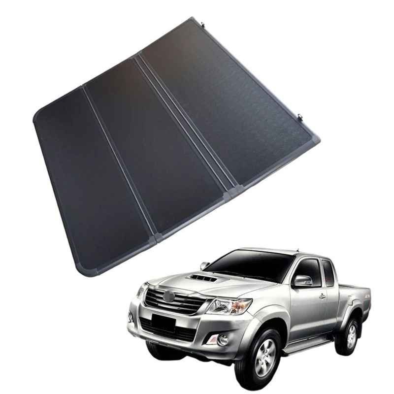 

Car Accessories Soft Tri-fold Hard Tri-fold Cover Pickup Covers For Toyota Vigo 2005-2014 2022