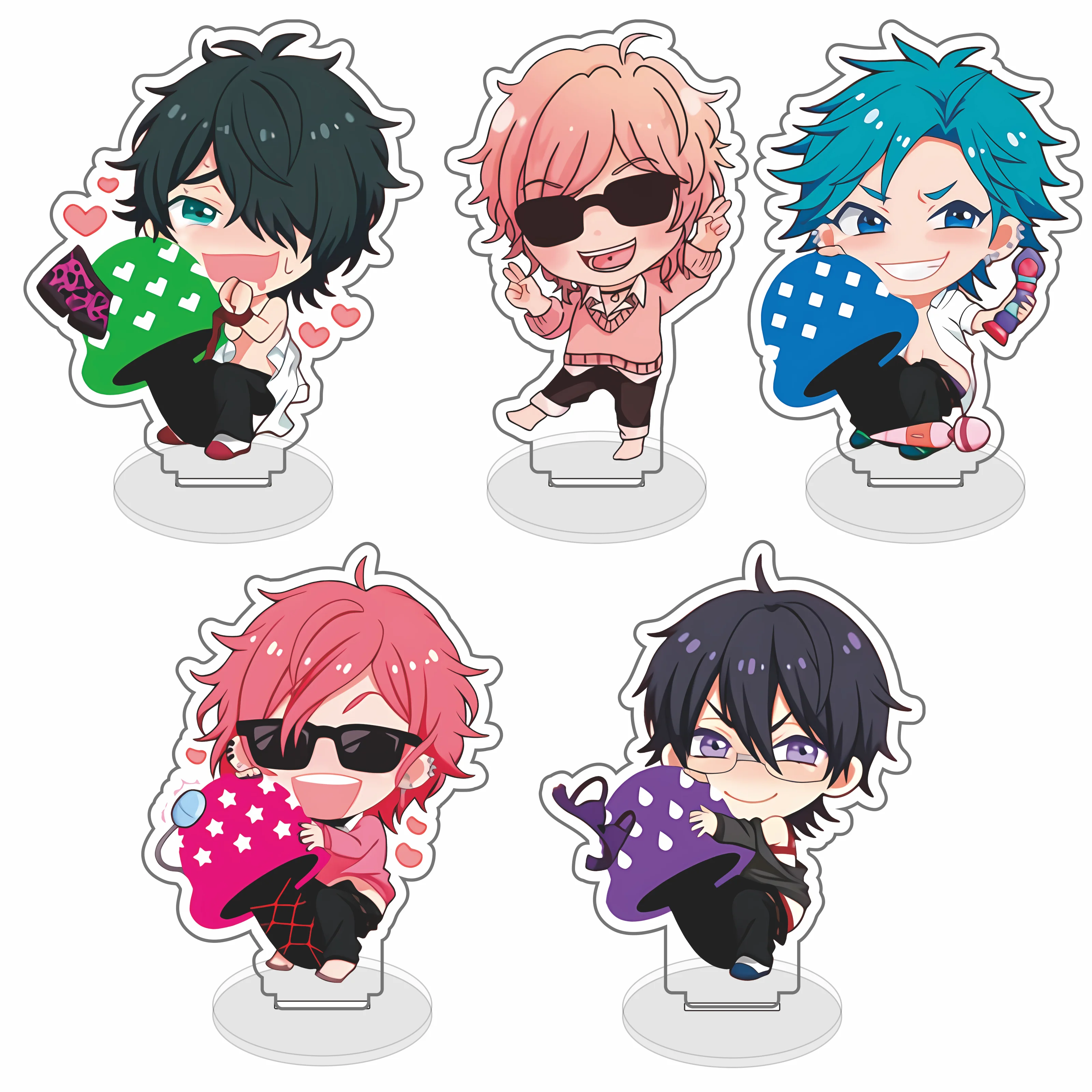 Ogeretsu Tanaka Yarichin B Club YBC Kyousuke Yaguchi 10cm Acrylic Stand Keychain Ayato Yuri Anime Figure Model Plate