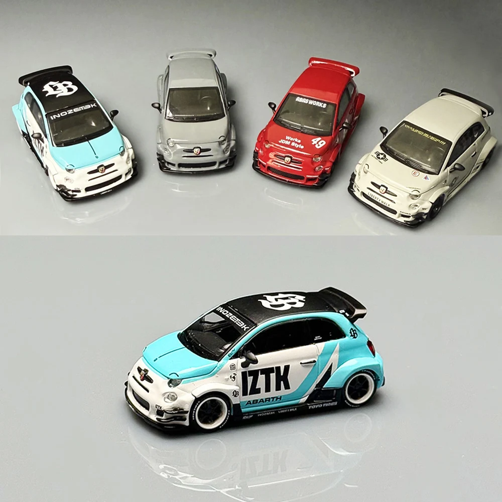 

MGT 1/64 LB-WORKS x Abas Works ABARTH 595 Alloy Diecast Model Car Collection Toy Vehicle Gift For Adults (Without packaging)