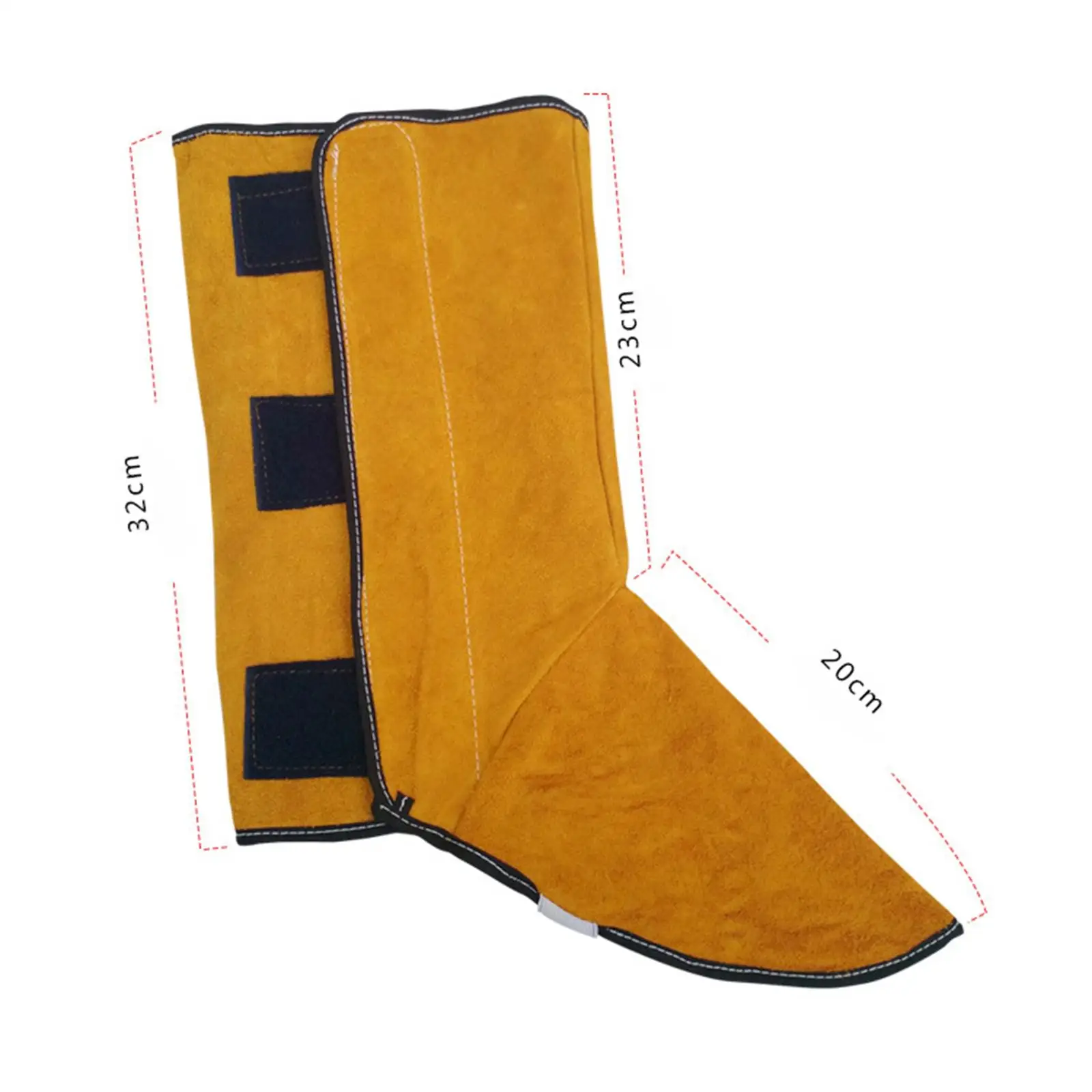 2 Pieces Welding Boot Cover Welding Gaiters Tools Safe Leather Welding Spats for Household Farming Processing Glass Processing