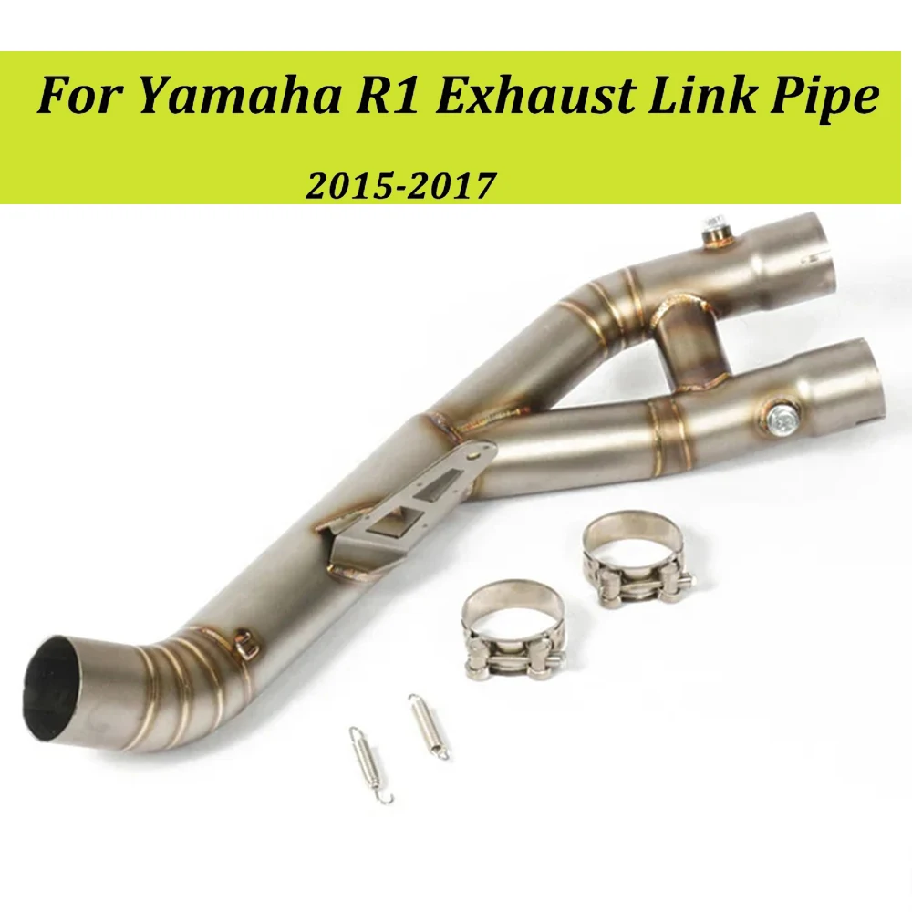 

Slip-on Motorcycle Exhaust Muffler Middle Link Pipe Connect Tube Motorbike Parts Mid for Yamaha YZF-R1 R1 R1M MT10 2015 - 2021