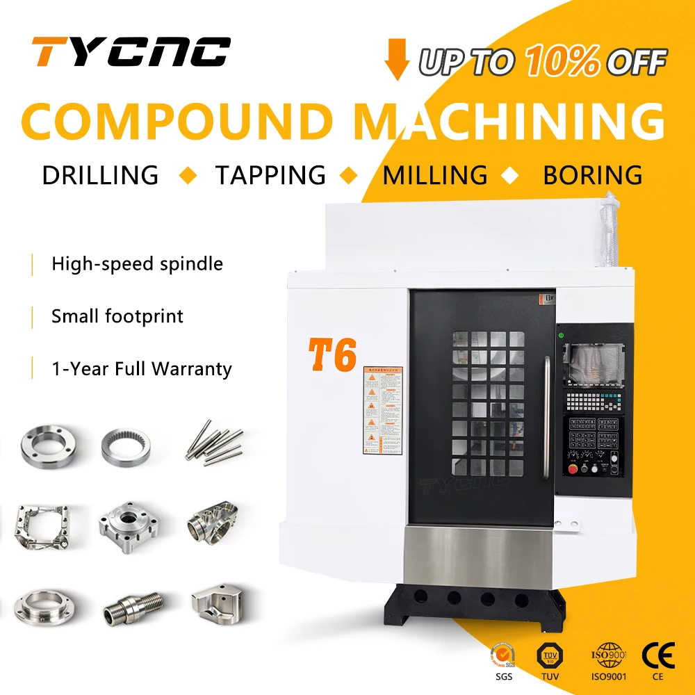 T6 Drilling Tapping Center Mold Parts Small CNC Drilling Tapping Center CNC Drilling Center