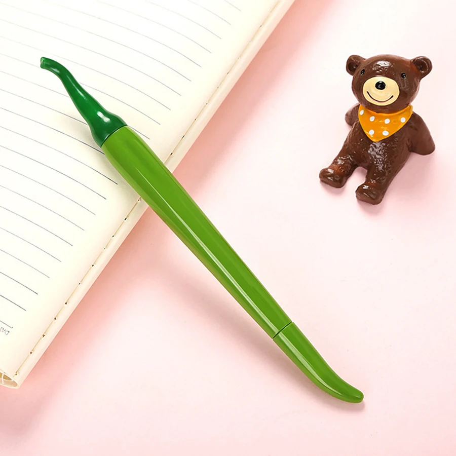 Funny Chili Pepper Shaped Gel Pen Simulation Vegetable Neutral Pen 0.5mm Black Ink Student Writing Stationery Gift School Office