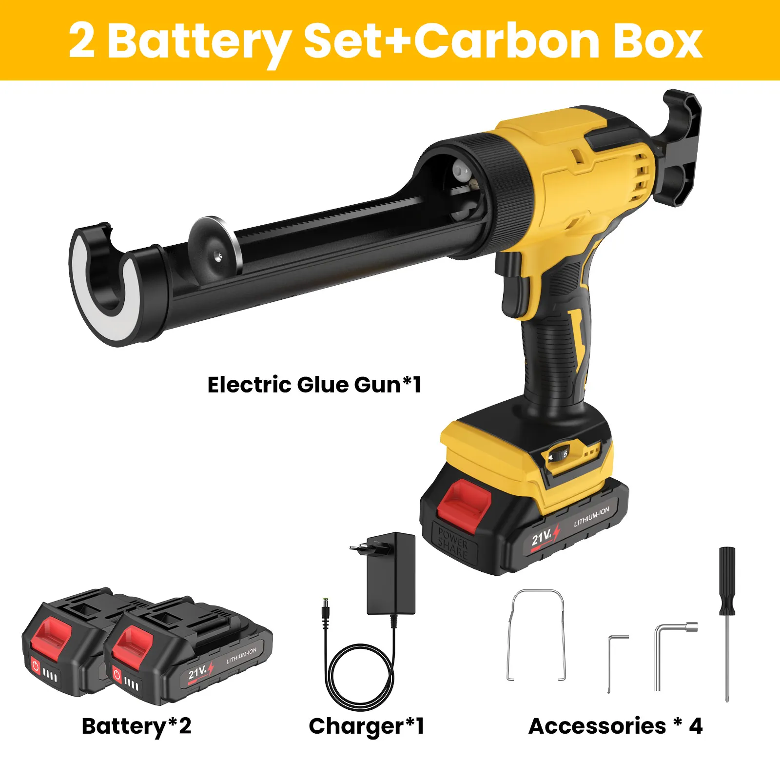 Elektrisch kitpistool, 6 snelheden, verstelbaar, enkelvoudige cartridge, kitapplicator, draadloos voeggereedschap voor tegelvoegenreparatie