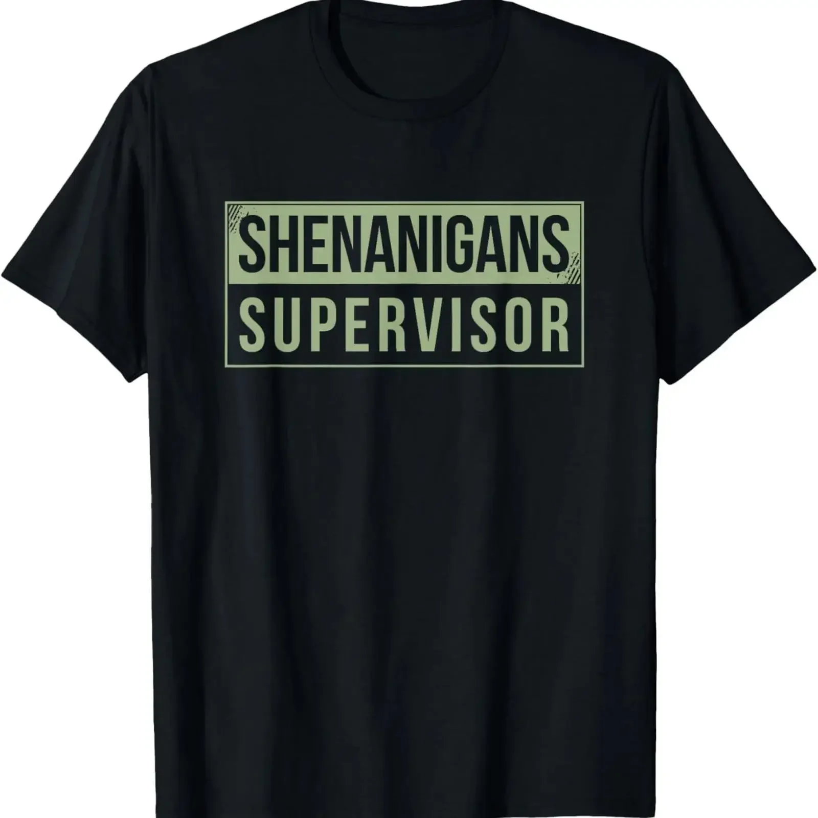 Shenanigans Supervisor T Shirt vintage Washed homme Slightly Top For Everyday Wear Unisex Stylish Casual Soft Versatile