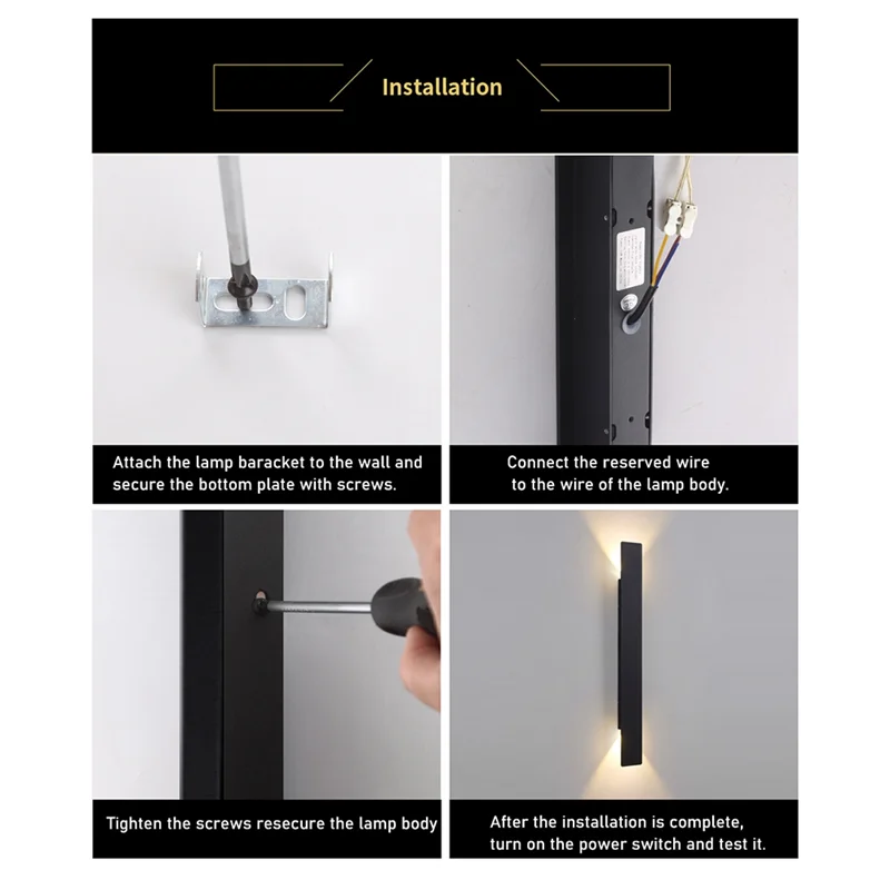 

【DIY DECOR】LED Indoor Outdoor Wall Lamps Up And Down Wall Lights Living ROOM Bedroom Wall Scorce Waterproof Wall Light Fixtures
