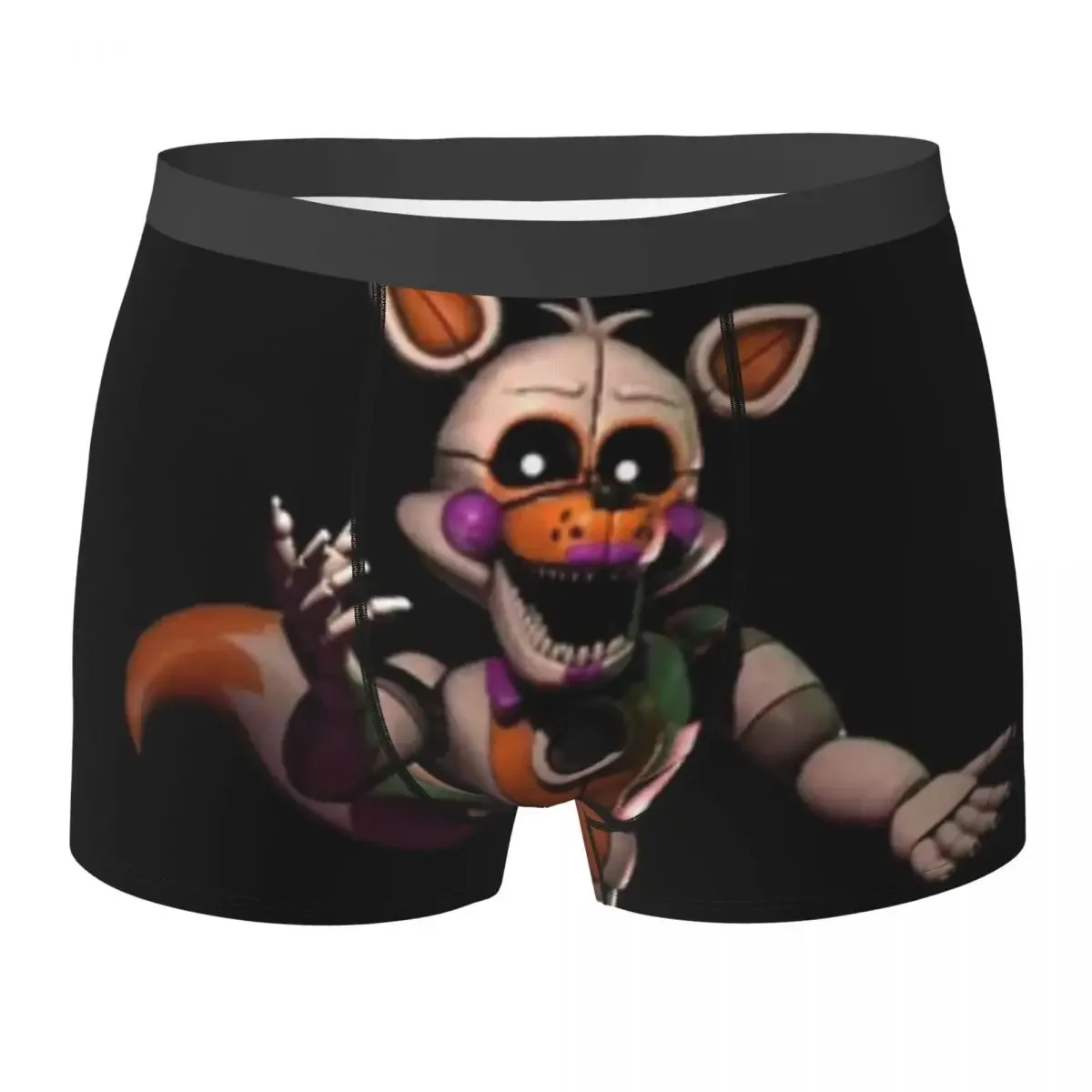 FNAF Lolbit Boxer Shorts para Homens, Roupa Interior Respirável, Cuecas, Presente Namorado, Calcinhas