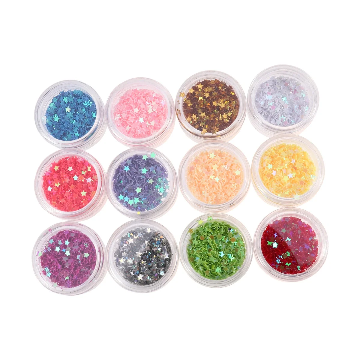 

12 шт. красочные наклейки для ногтей в форме звезды, наклейки с блестками для ногтей, блестящие маникюрные украшения для домашнего магазина, дизайн ногтей «сделай сам»