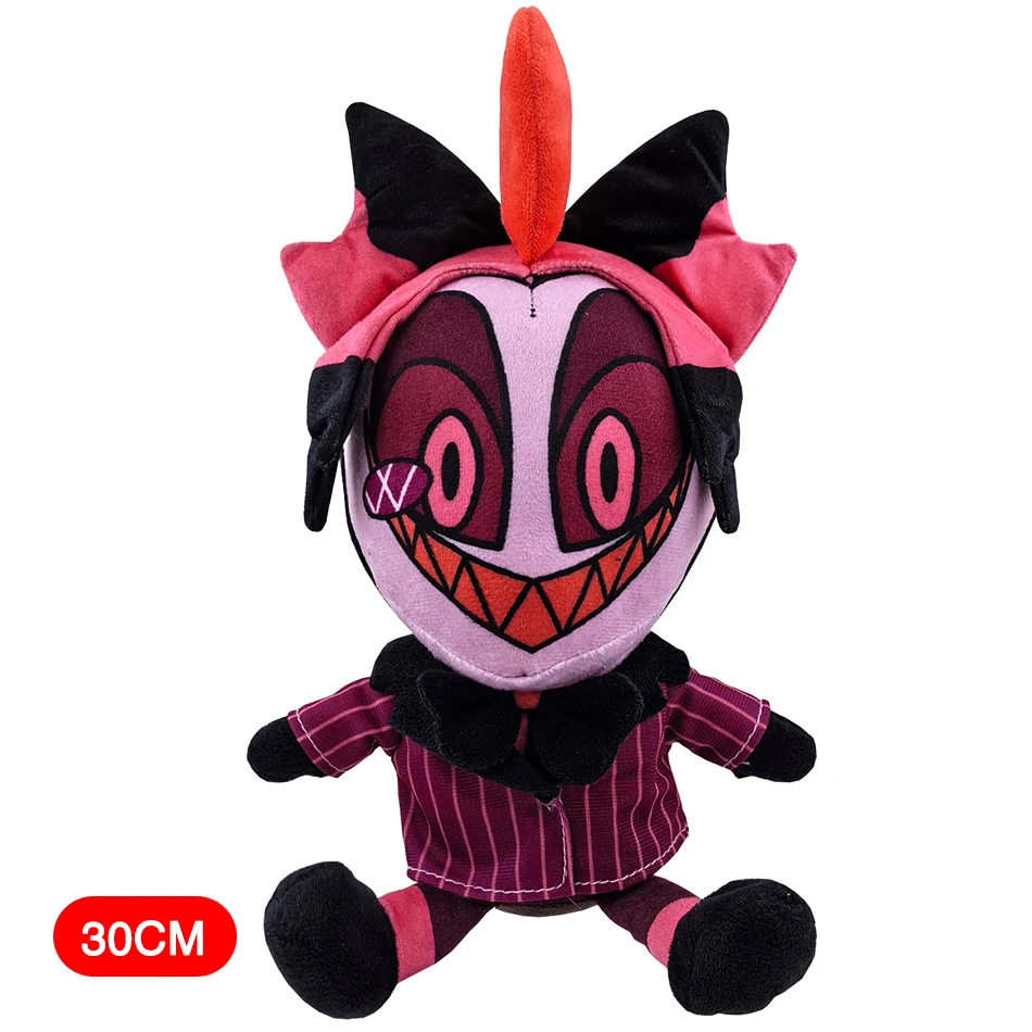 Kinder TV Cartoon Hazbin Hotel Peluches Anime Plüsch Puppe Charlie Morningstar Vaggie Alastor Plüsch Spielzeug Jungen Und Mädchen Weiche Puppe – Detail 4