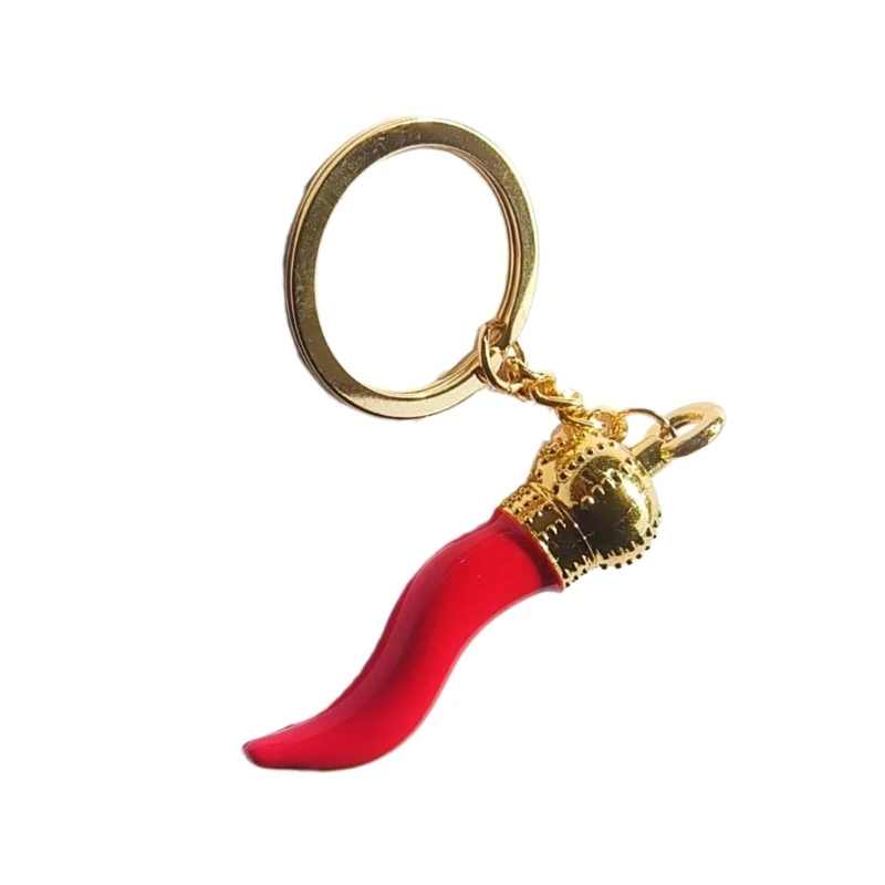Unique Chilli Pepper Keychain Pendant Keyring Hanging Ornament Key Holder