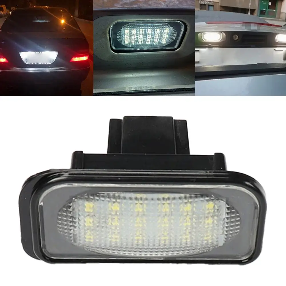 

Светодиодная подсветка номерного знака для Mercedes C-класса W203 4d Sedan, 18 светодиодов, 6500K, 2W, замена лампы для номерного знака автомобиля L6l6