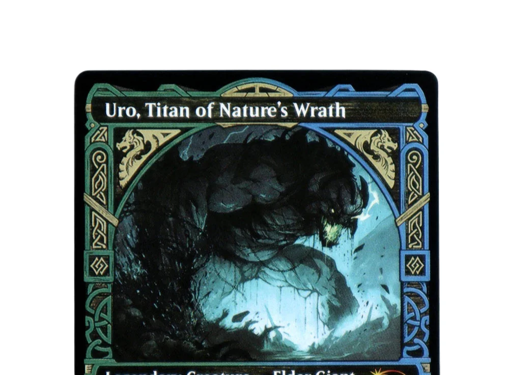 

Uro, Titan of Nature's Wrath TCG Magical Proxy Cards Game Black Top Quality Proxy Gathering Board Playing Game Trading Cards