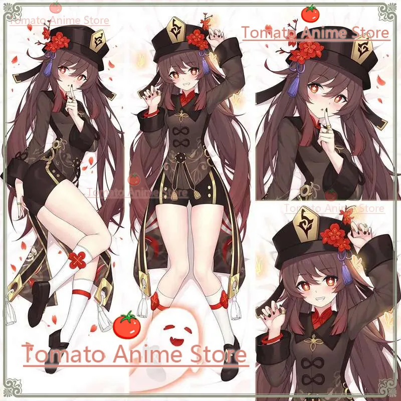 

Game Anime Genshin Impact Hutao Dakimakura Hing Body Pillow Case Cosplay Japanese Otaku Cushion Cover Xmas Gifts