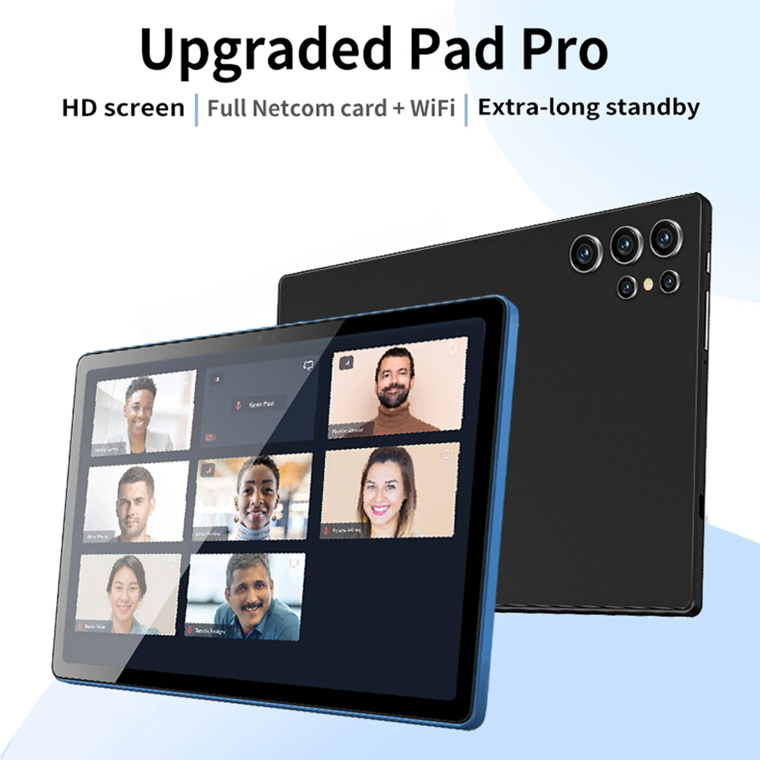 2025 Nieuwe Verbeterde Pad 10.1 Inch Android Tabletten Octa Core 6 GB RAM 128 GB ROM Dual Netwerk WiFi Dual camera's Tablet PC 6000 mAh