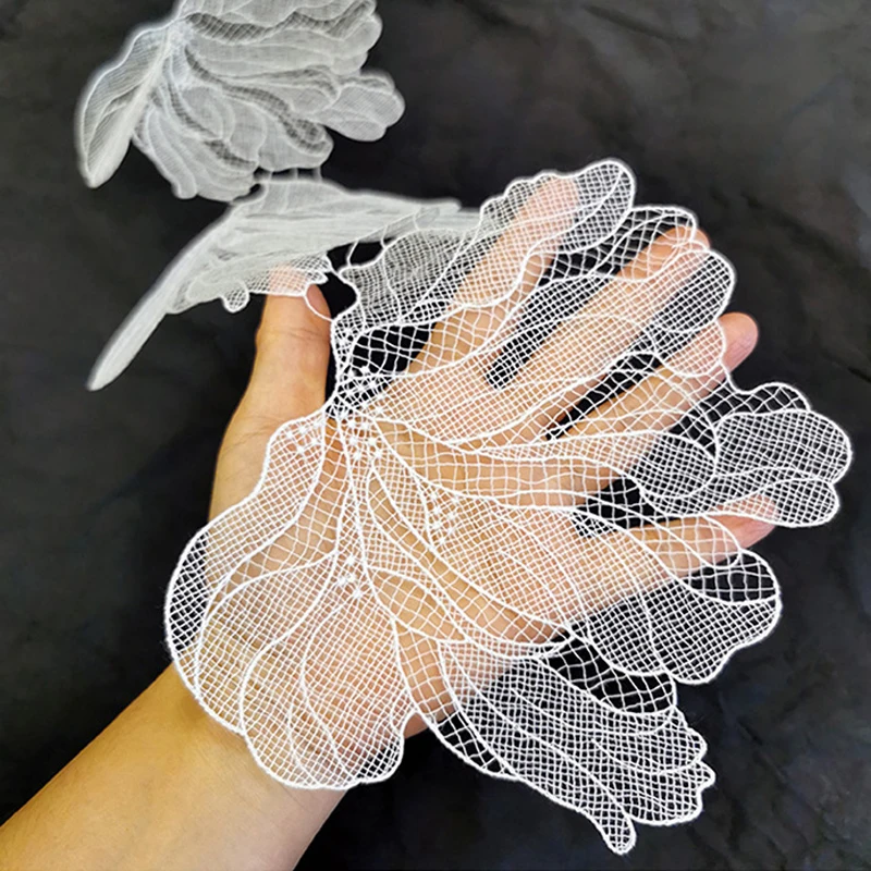 5 Stücke Blume Spitze Patch Applikation Für Hochzeitskleid Haarnadel Brosche Zubehör Dentelle Parches