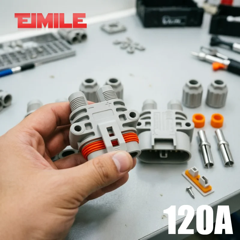 120A 1200V Male Female Connector Waterproof Big Current Parking Air Conditioner 120A Plug Electric Forklift Generator Connectors