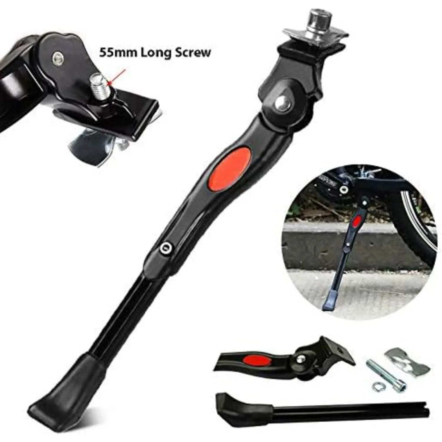 Universal Bicycle Kickstand Parking Rack Adjustable Road Bike Kickstand Support Side Kick Stand Mountain Bike Foot Brace Support