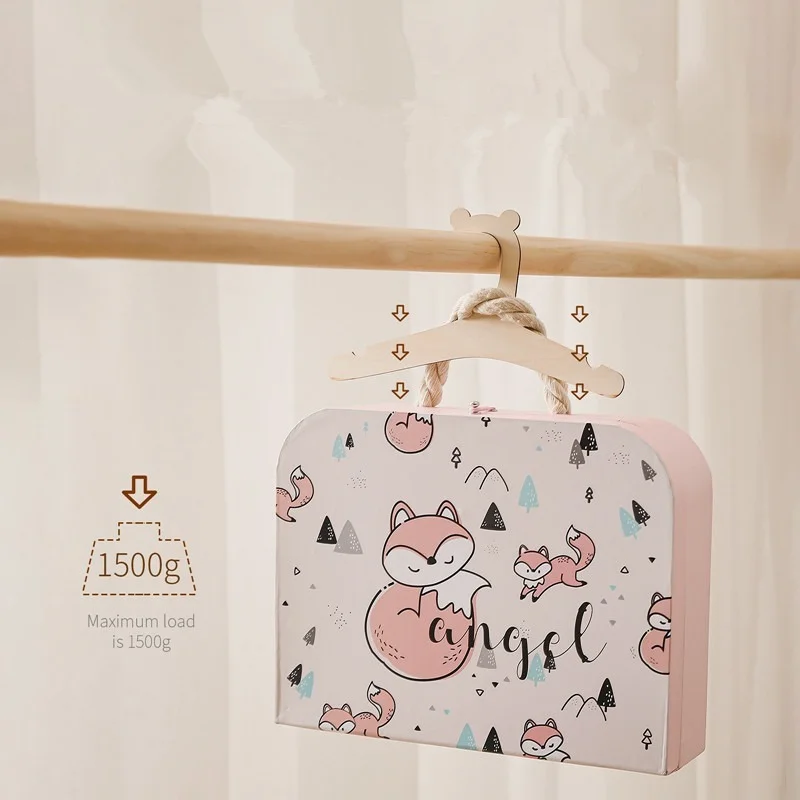 Baby Creative Hanger Rack  Wooden Clothes  for Kids Present Home Nursery Decor  Girls Princess Room 5/10 Pcs