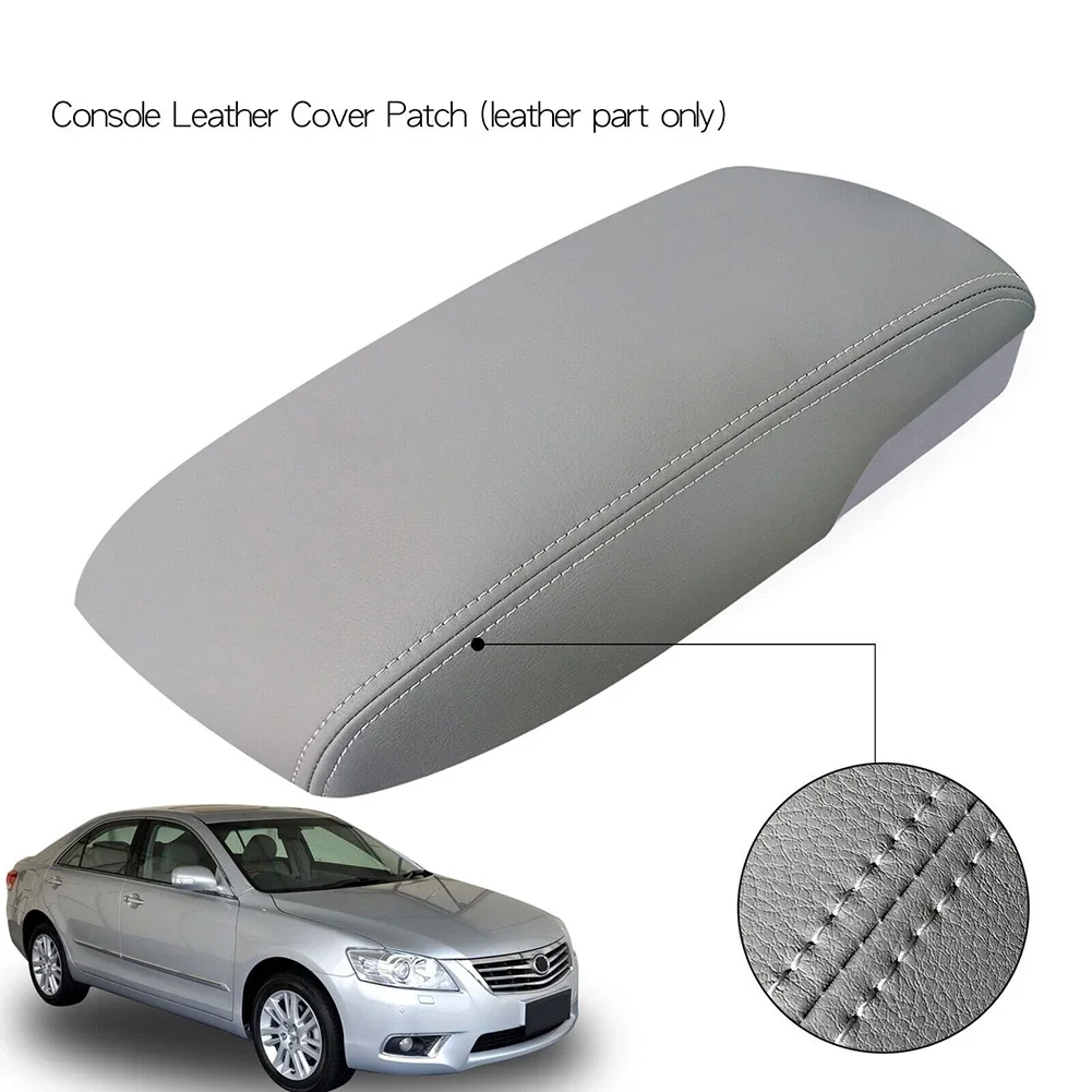 

1X Car Center Console Lid Armrest Cover Skin For Toyota For Camry 2007 - 2011 Leather Center Console Lid Armrest Cover Skin NE