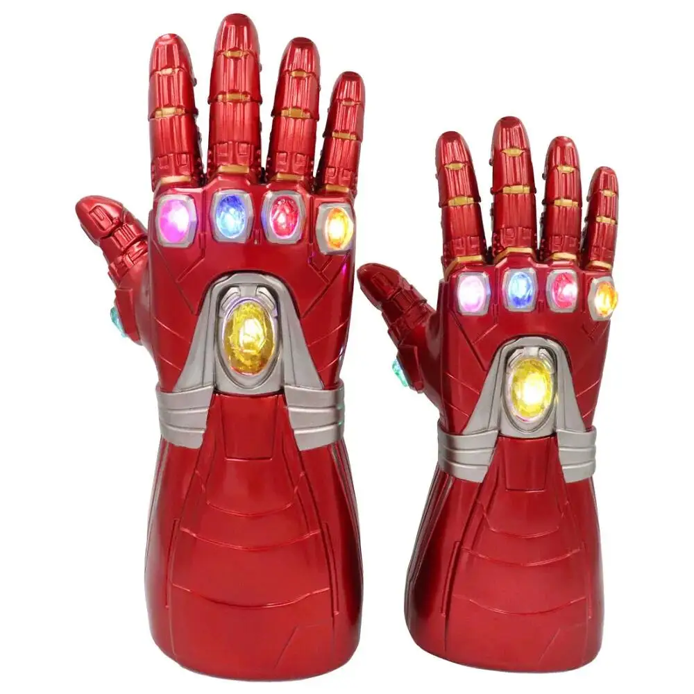 Halloween Cosplay Modell Leuchtender Handschuh Requisite Film-Modell Handschuh Abnehmbarer LED-Edelstein Rollenspiel-Geschenk Halloween Karneval Geschenk-Set – Detail 14