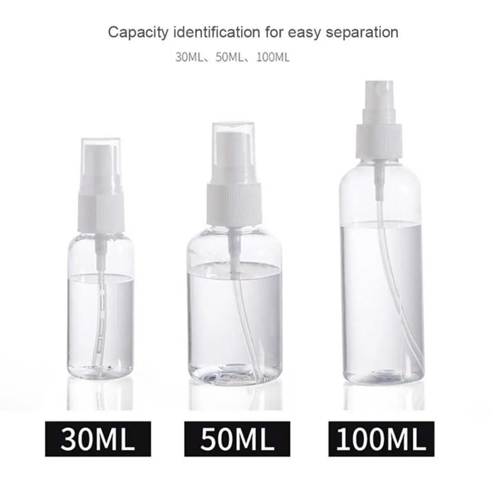 Travel Mini Plastic Hair Salon Transparent Perfume Bottle Water Refillable Bottles Atomizer Spray Bottle Cosmetic Sprayer