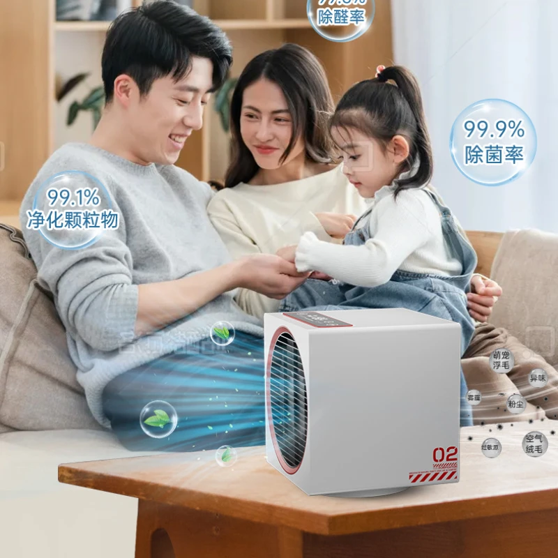 Intelligent Air Purifier,Negative Ions PM2.5 Harmful Gas Dust Formaldehyde Remover,Air Quality Detection,Activated Carbon