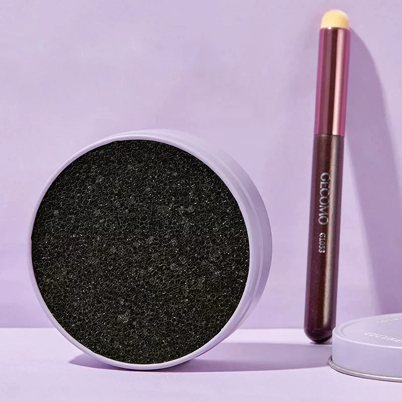 Make-upborstelreinigingsdoos Snelle schone spons Oogschaduwborstels Stomerij Cosmetisch wassen Schoon poeder Gereedschap Make-upaccessoires