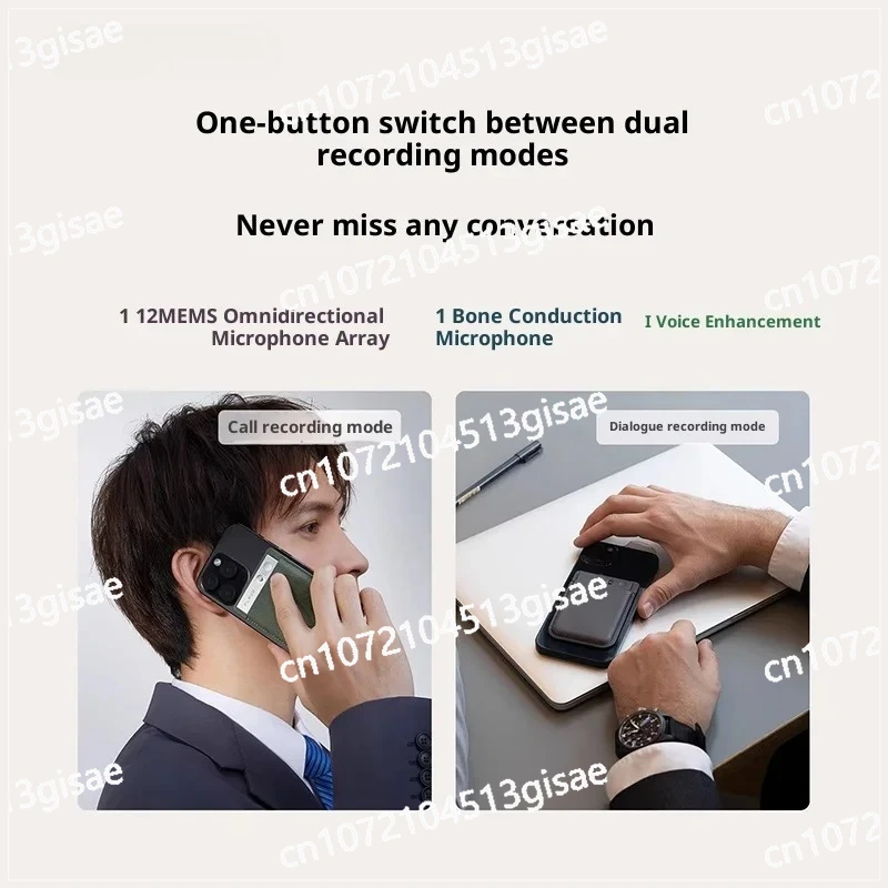 Conference Recorder 64GB - Dual Mode and Smart Transcription/Summarization Function