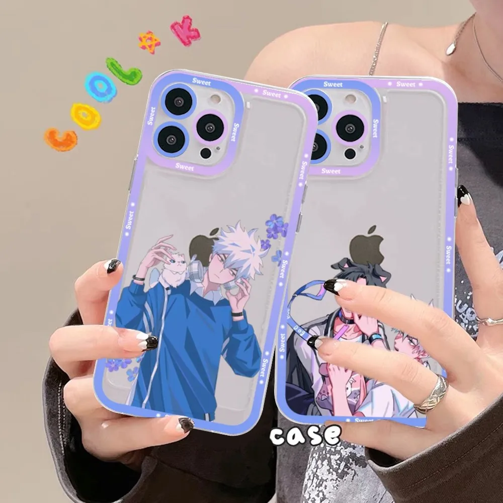 Anime Link Click Time Agent Phone Case For iPhone 15 11 12 13 14 Mini Pro Max XR X XS TPU Clear Case