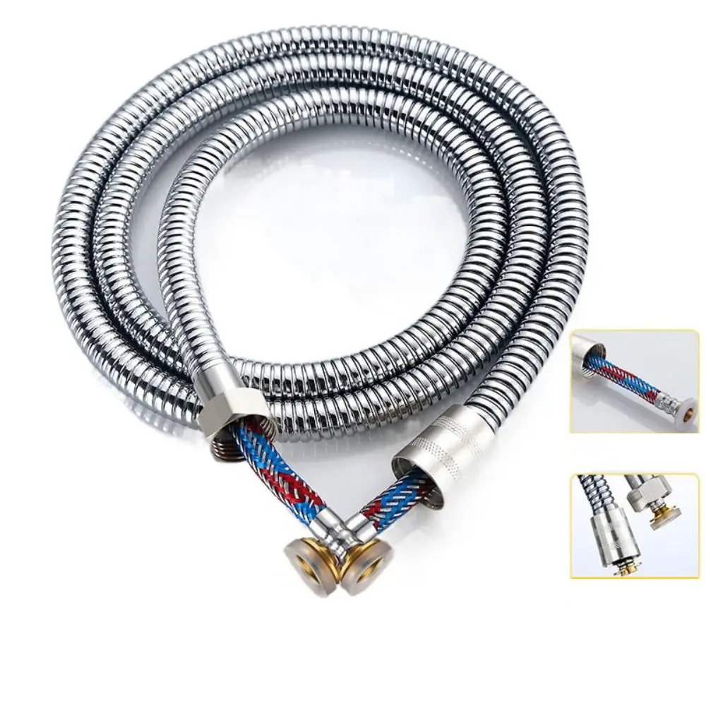 

Professional 150cm Pull Out Shower Hose Basin Kitchen Faucet Parts Telescopic Stainless Steel Sink Sprayer Supply Lines Bathroom