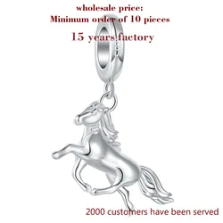 New Fashion Jewelry Fit European Charms Silver 925 Beads Bracelets Flying Horse Charms Pendant Beads For Jewelry Making Gifts