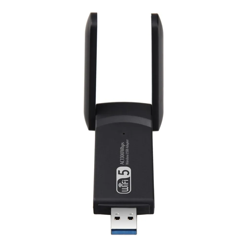 

Dual Band WiFi USB Adapter 2 Antenna Design 2.4G/5Ghz 1300Mbps WiFi Dongle Driver Free Receiver Wireless Network Card Office Use