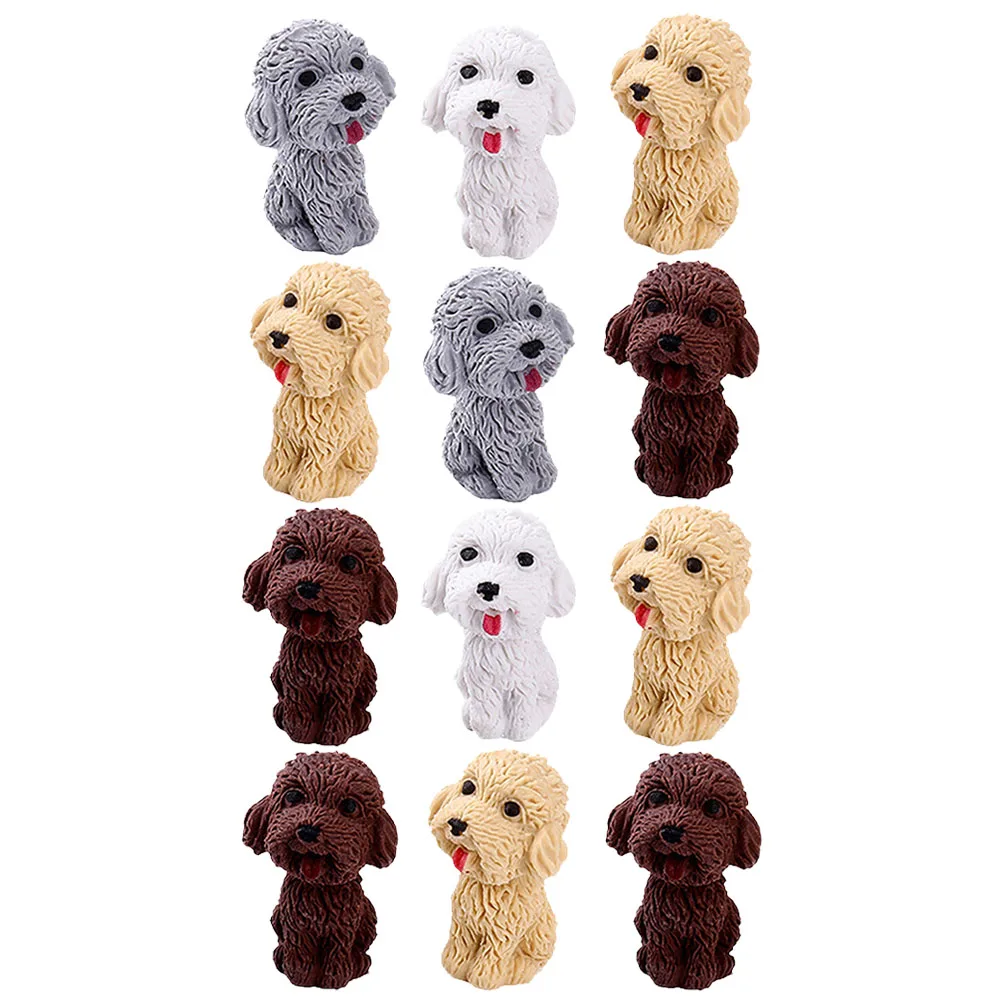 

24pcs Cartoon Puppy Eraser Lovely Kids Animal Rubber School Supplies Cute Stationery Gift Dog Shaped Children Toy Pencil Eraser