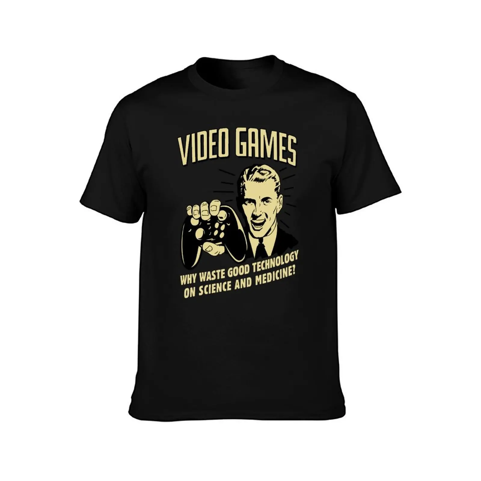 Video Games Why Waste Good Technology Retro T-Shirt Big Size Loose Fit Tee Shirt T-Shirt