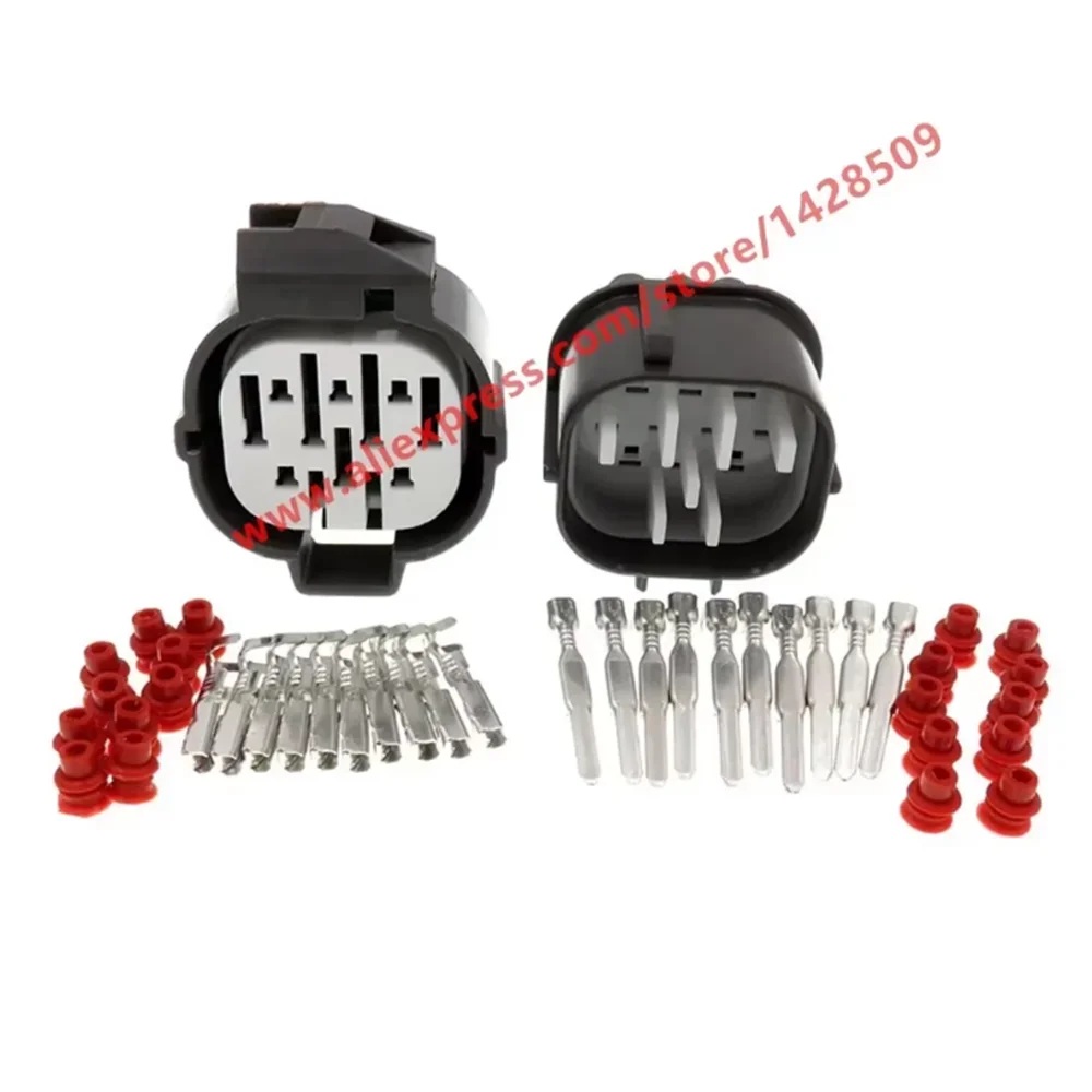 1 Set 10 Pin  DC Integra Chassis Waterproof Automotive Wire Connector 6189-0135 6181-0076