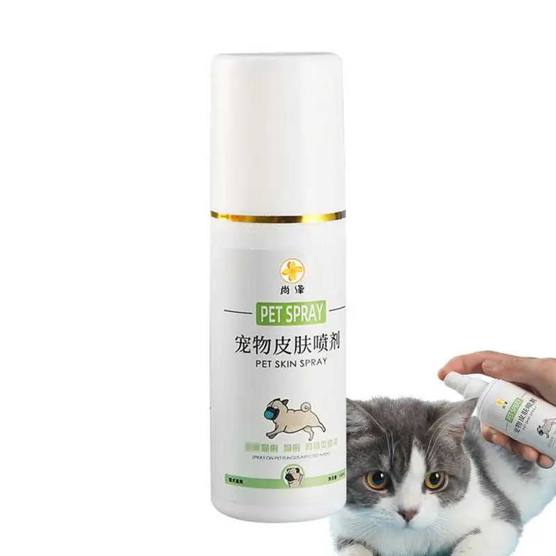 Pet Wound Spray 100ML Skin Care for Cats and Dogs Healing Aid and Skin Repair Anti Itch Spray Dog Health Supplies for Clean