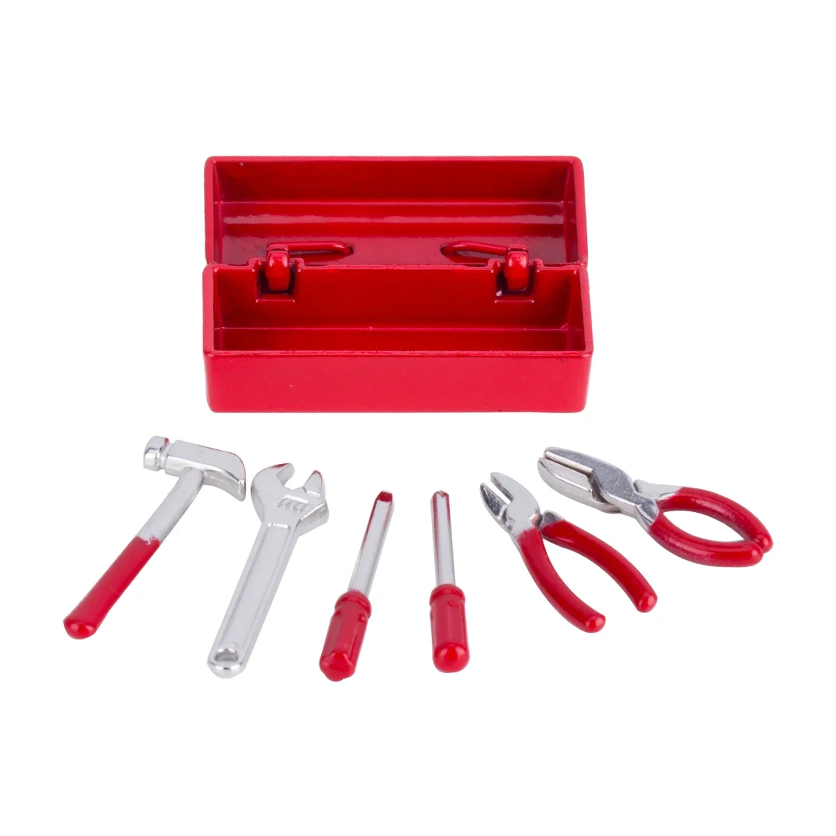 RC Car Scale Accessories Mini Hammer Wrench Pliers Screwdriver Tools Box for TRX4 SCX10 1/12 WPL D12 MN99S D90 ZP1001