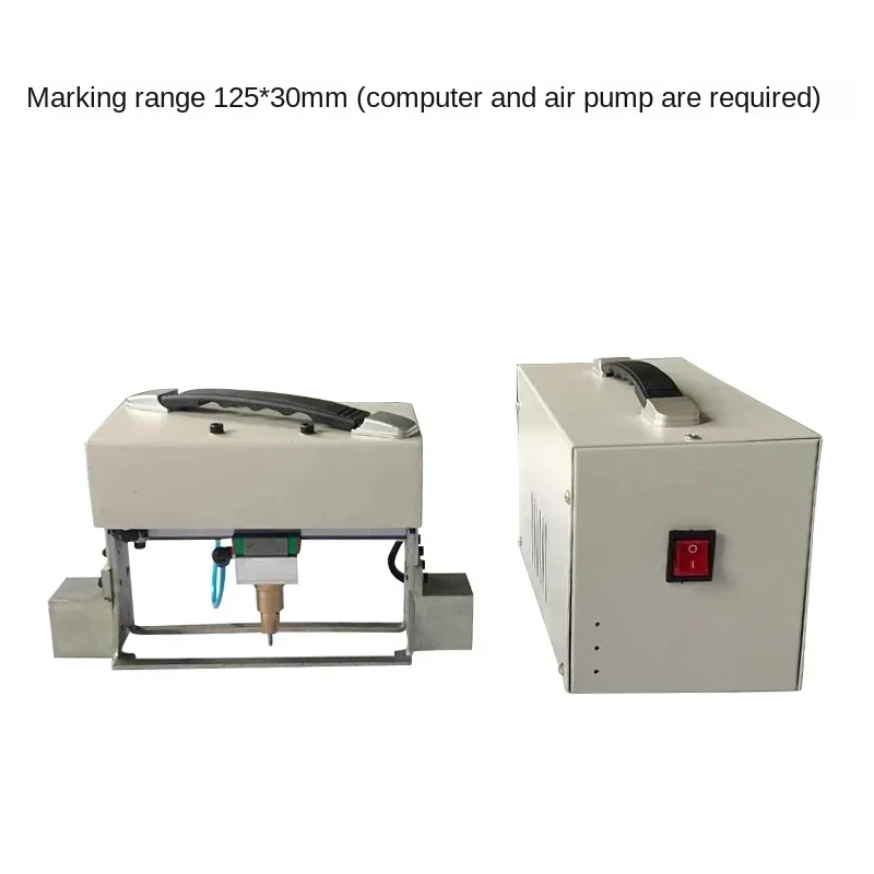 125*30 Pneumatic Portable Marking Machine VIN Code Metal Dot Peen Marking Plotter Printer Coding Machine